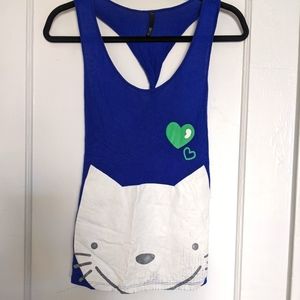 $15/3 Cute cat tank with twisted back